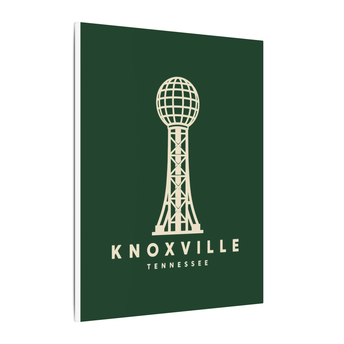 Knoxville Sunsphere Canvas Print (Forest Green)