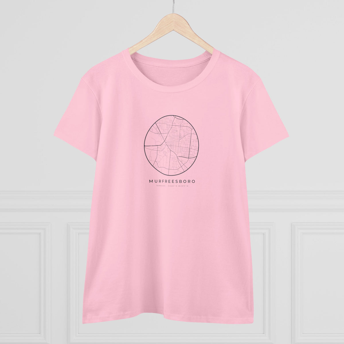 Murfreesboro Street Map Women's T-Shirt
