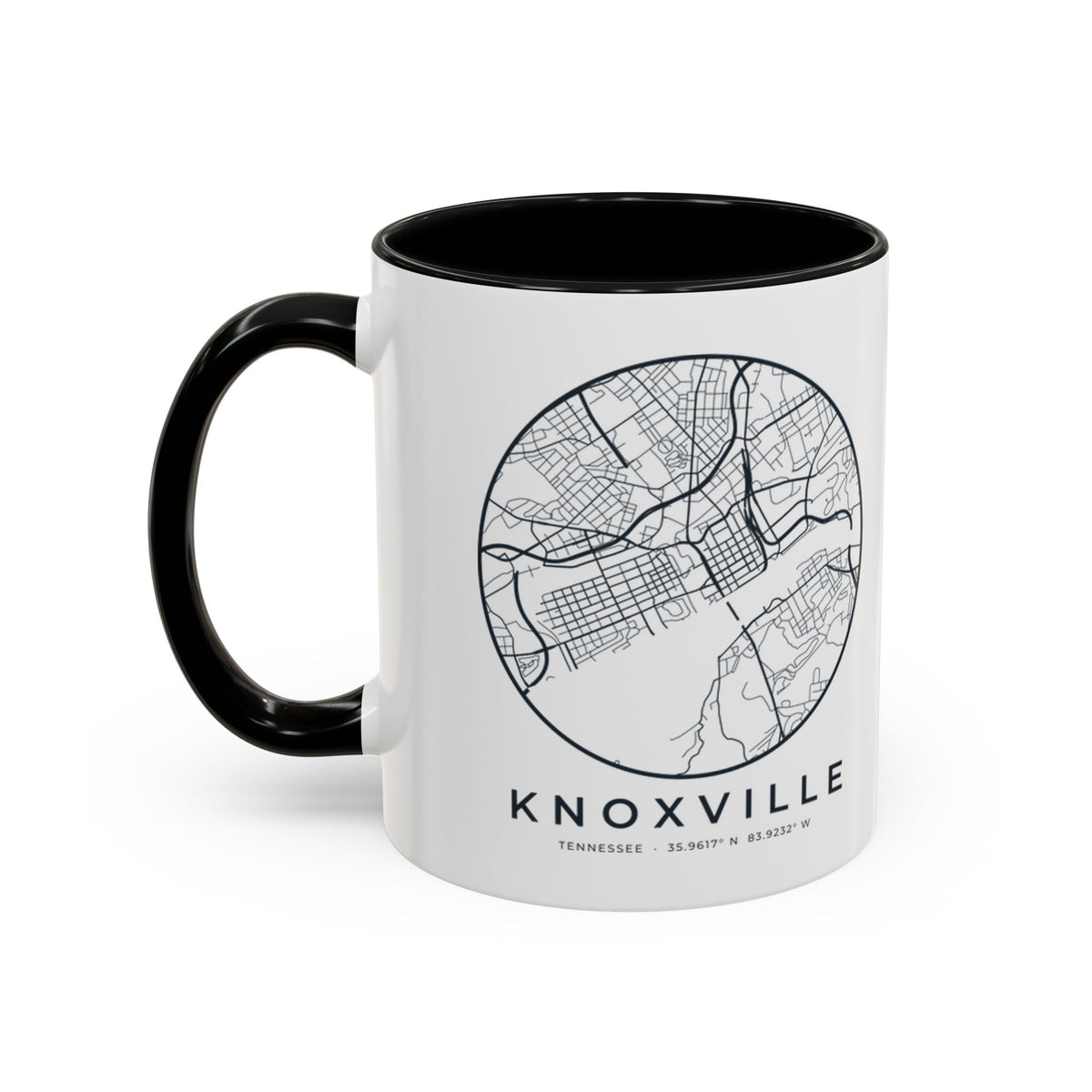 Knoxville Street Map Accent Mug