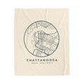 Chattanooga Street Map Blanket