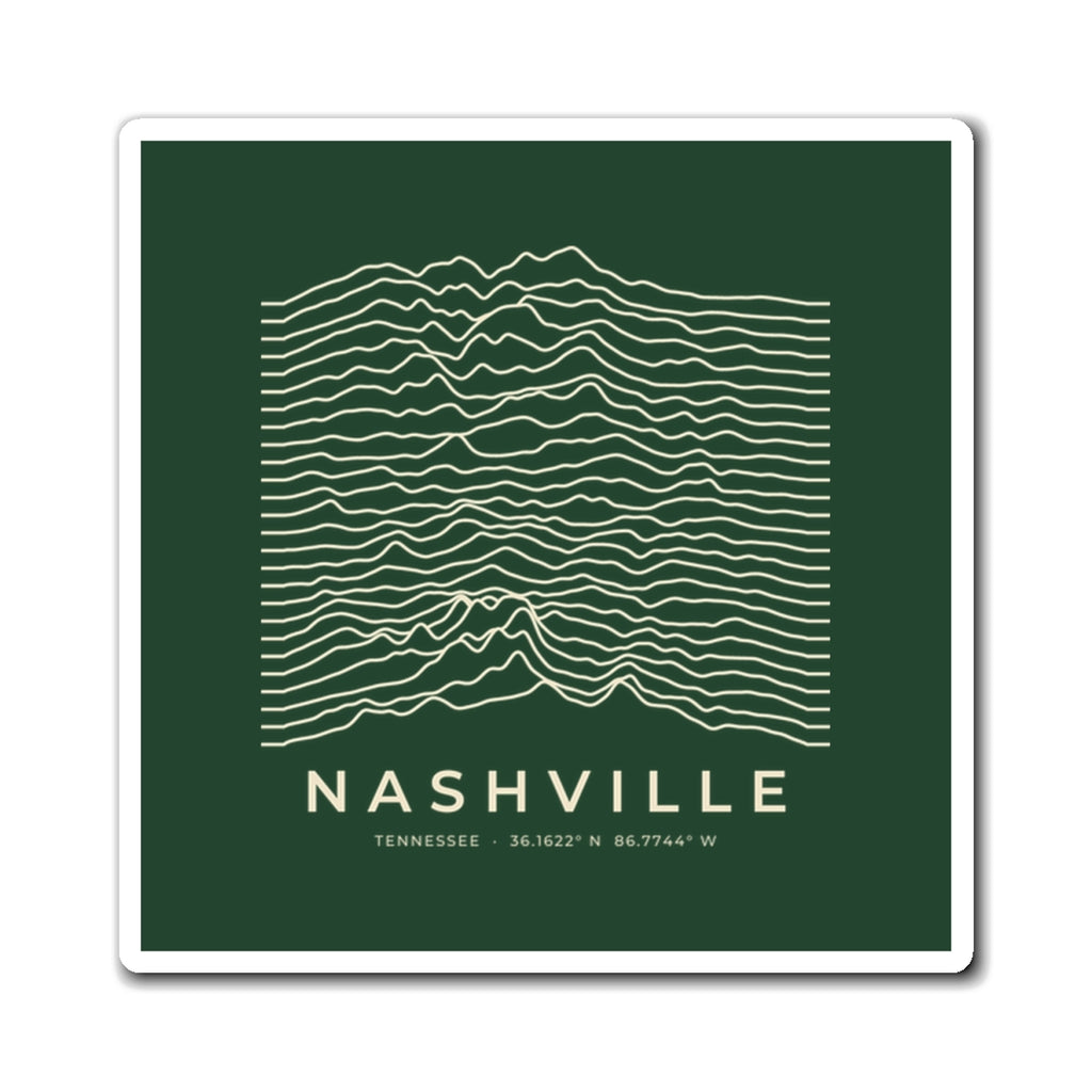 Nashville Ridgeline Magnet (Forest Green)