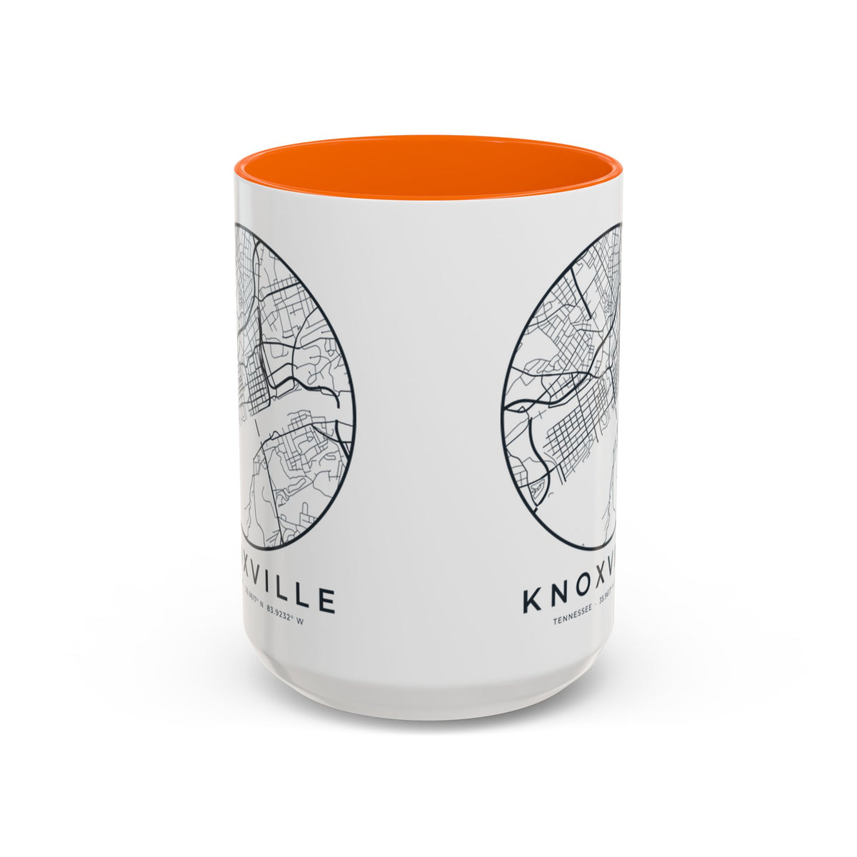 Knoxville Street Map Accent Mug
