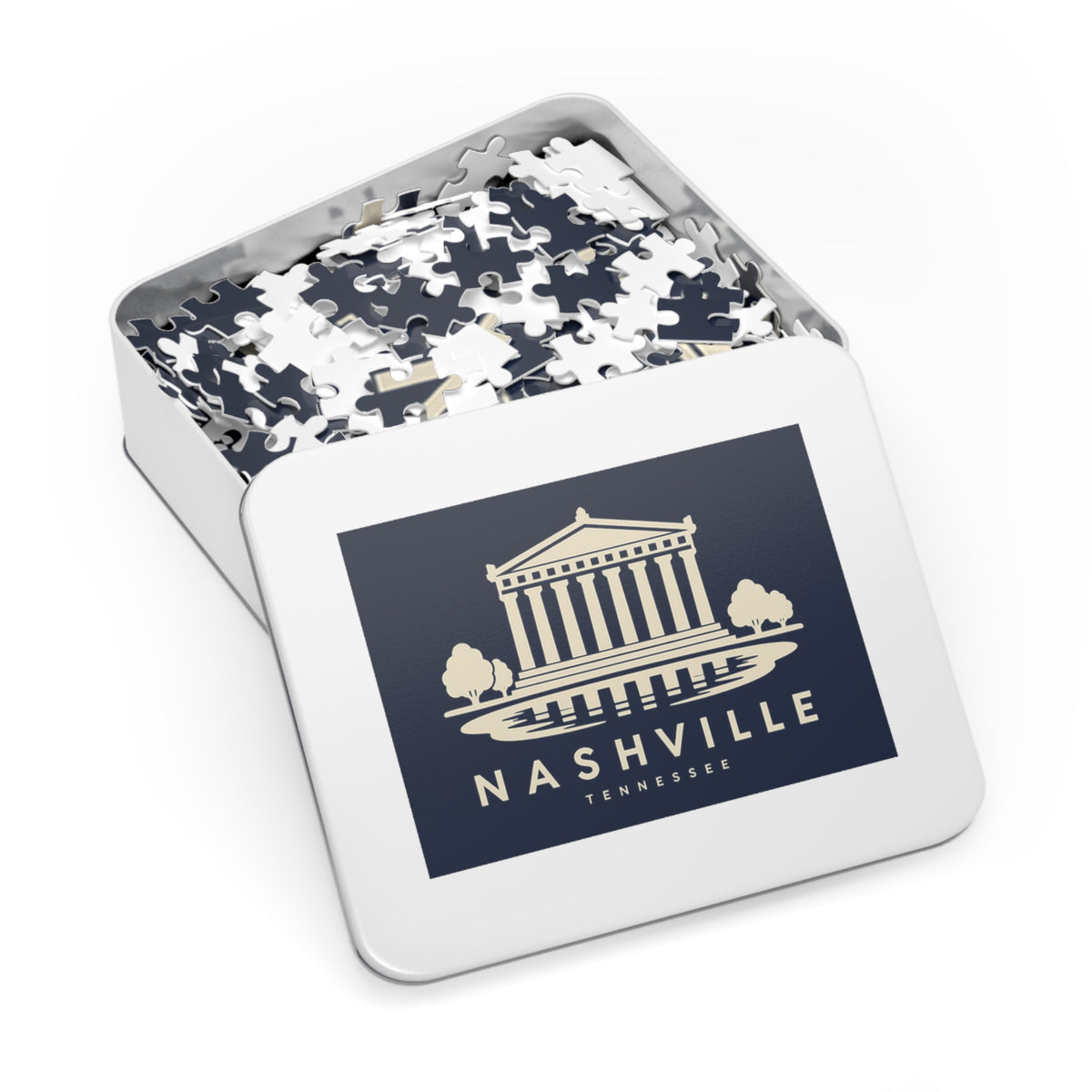 Nashville Parthenon Puzzle (Navy)