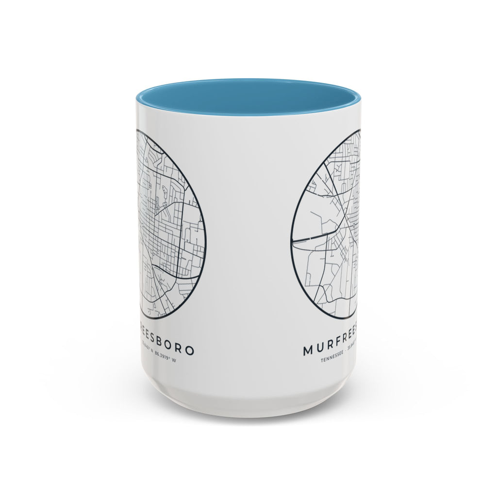 Murfreesboro Street Map Accent Mug