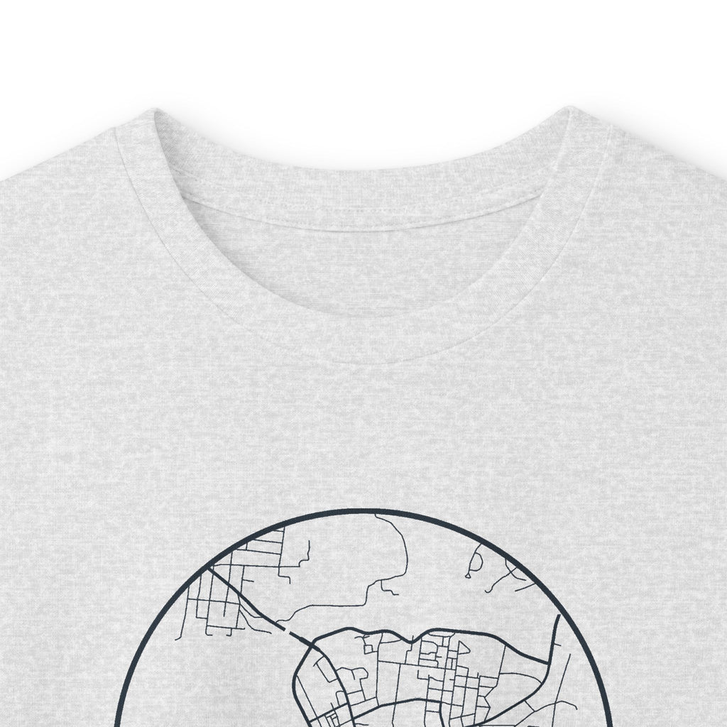 Clarksville Street Map Long Sleeve T-Shirt