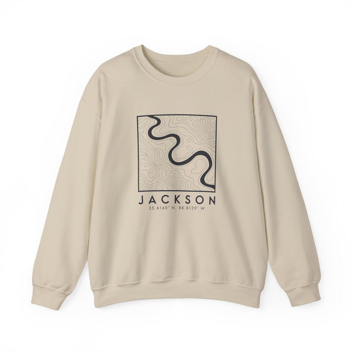 Jackson Topo Map Crewneck Sweatshirt