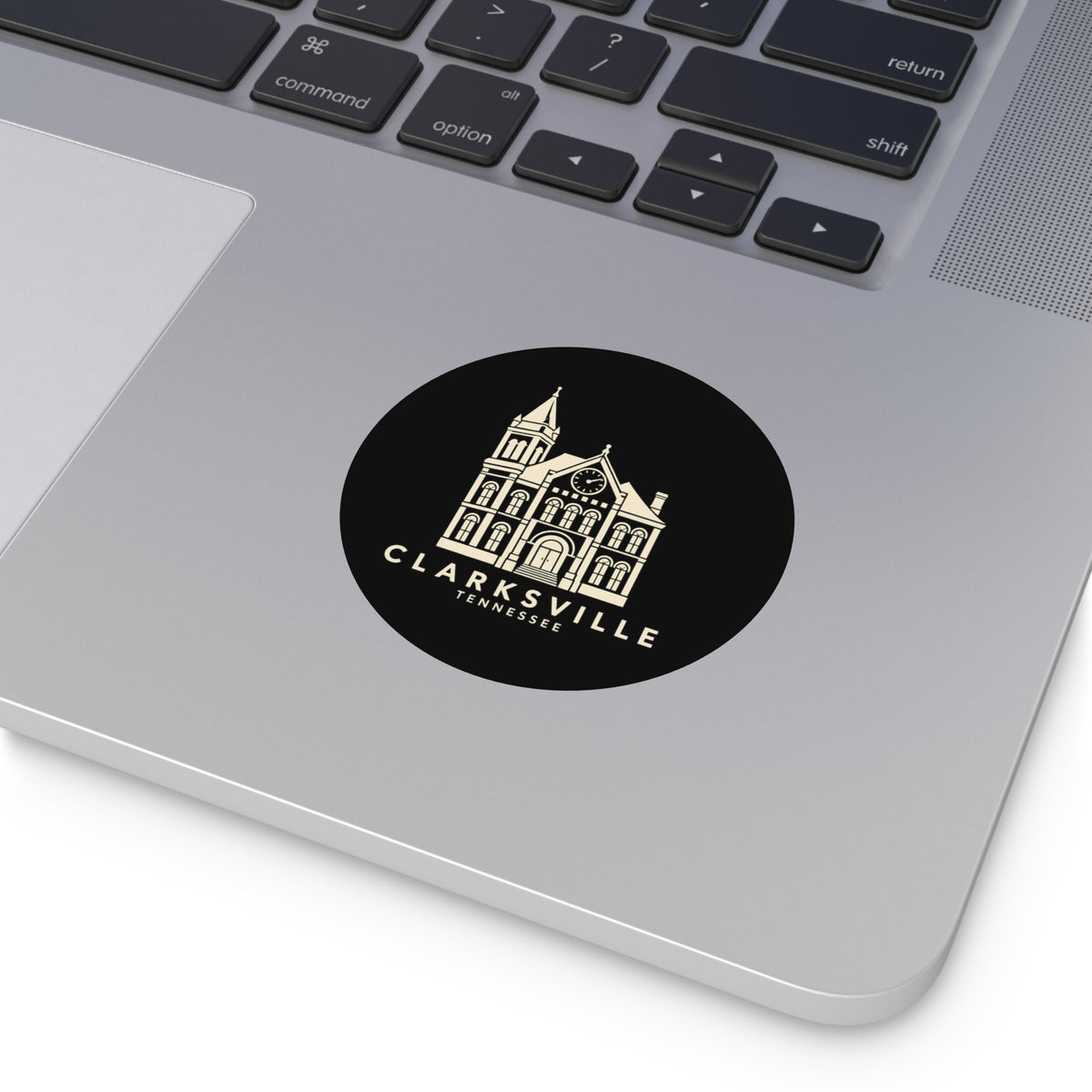 Clarksville Customs House Sticker (Black)