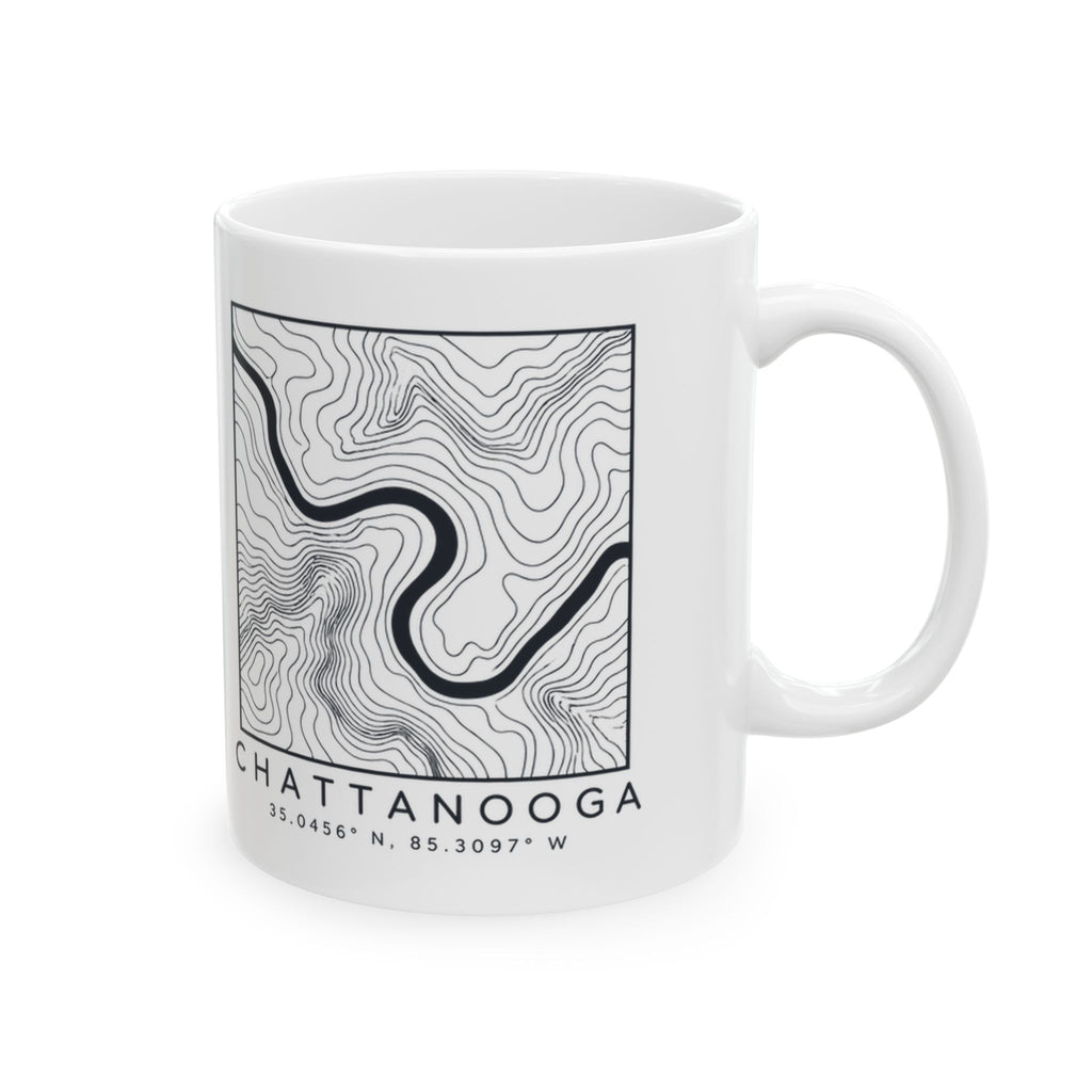 Chattanooga Topo Map Mug