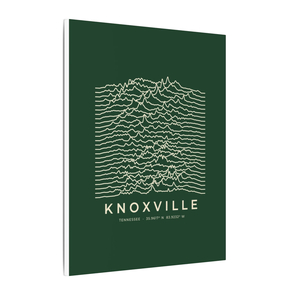 Knoxville Ridgeline Canvas Print (Forest Green)