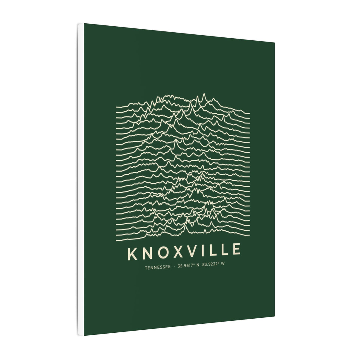 Knoxville Ridgeline Canvas Print (Forest Green)