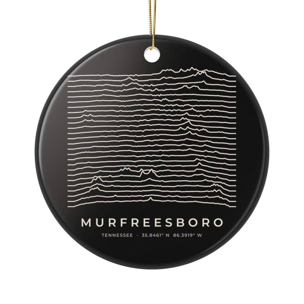 Murfreesboro Ridgeline Ornament (Black)