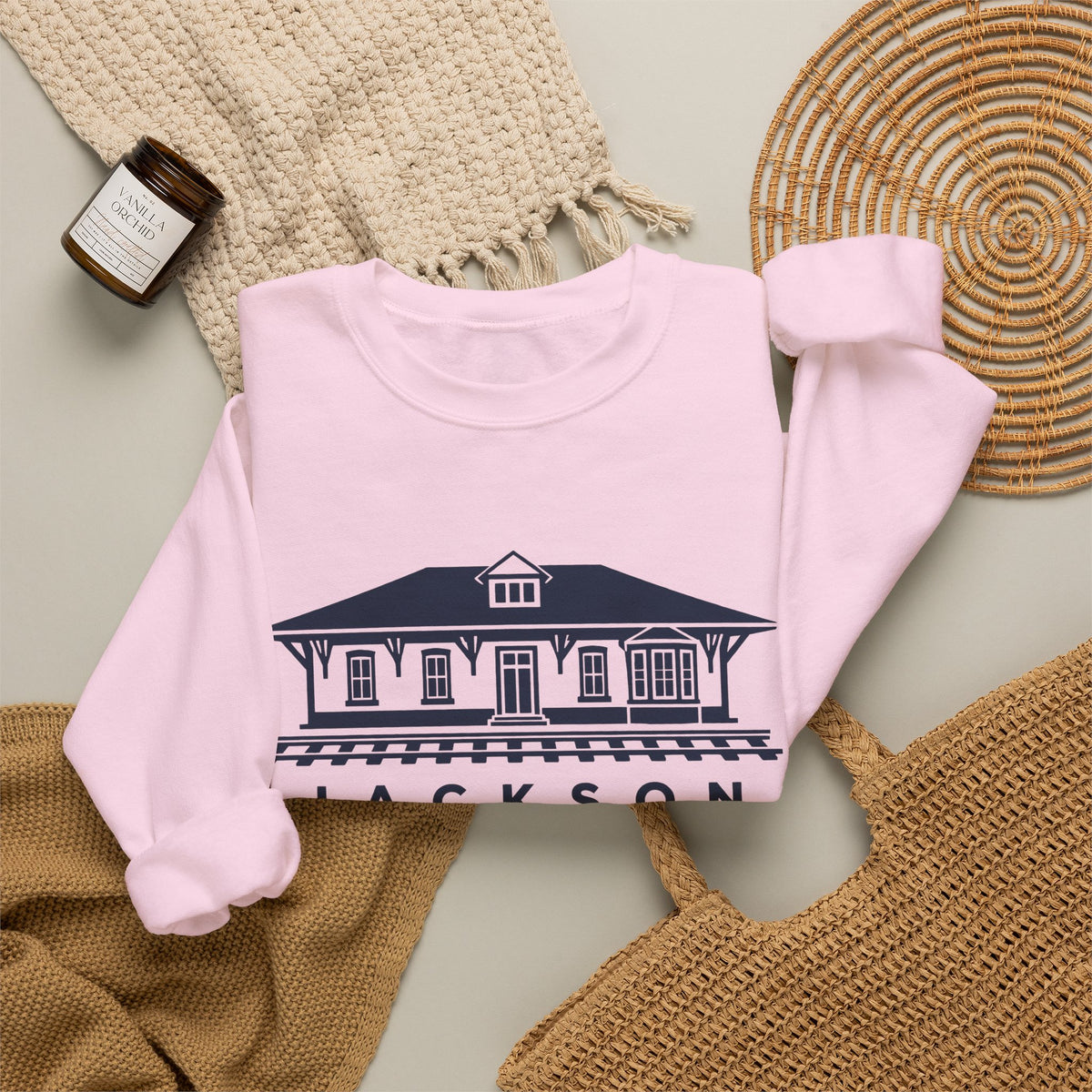 Jackson Train Depot Crewneck Sweatshirt
