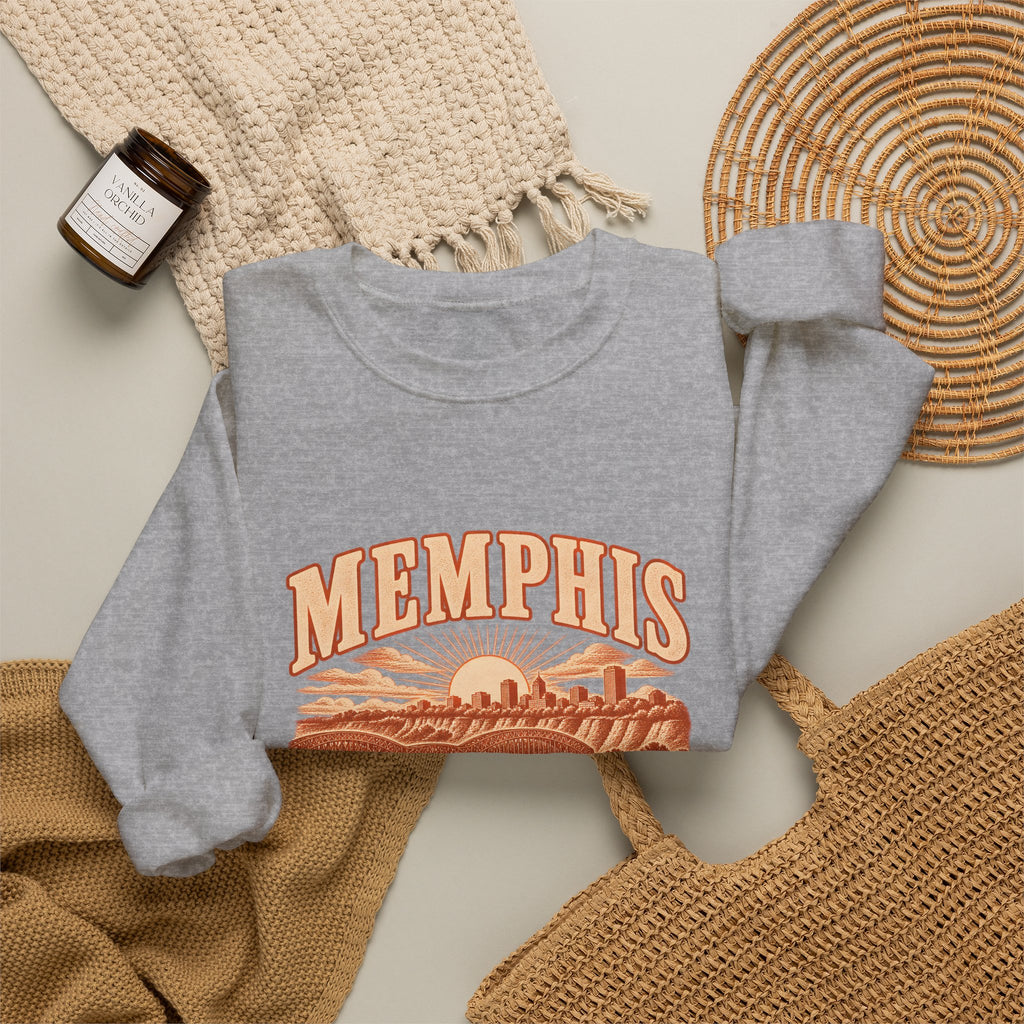 Memphis Engraved Valley Crewneck Sweatshirt