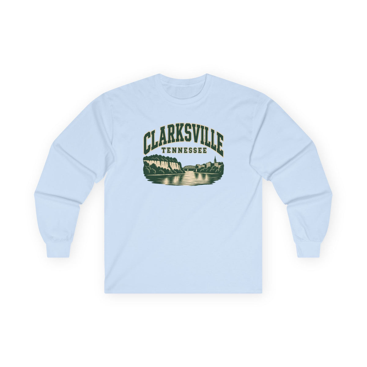Clarksville Vintage Varsity Long Sleeve T-Shirt