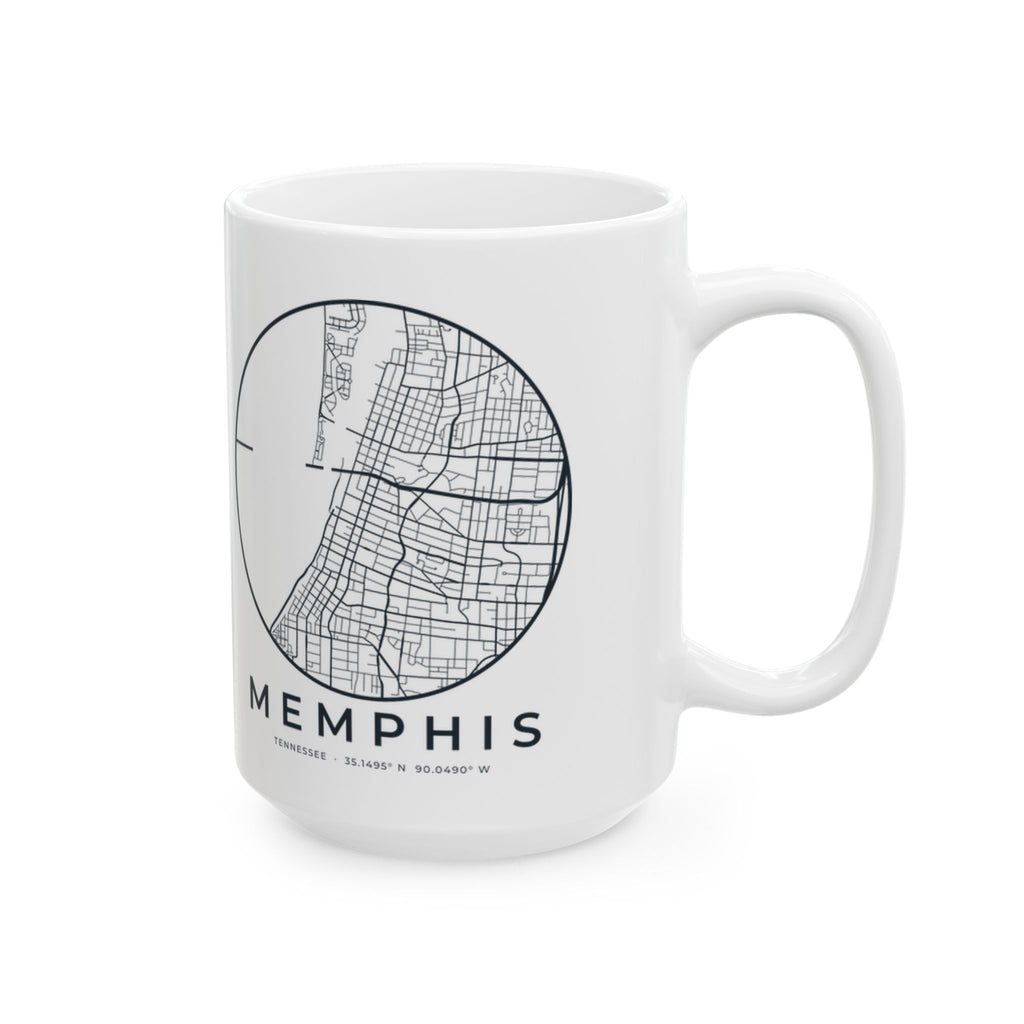 Memphis Street Map Mug