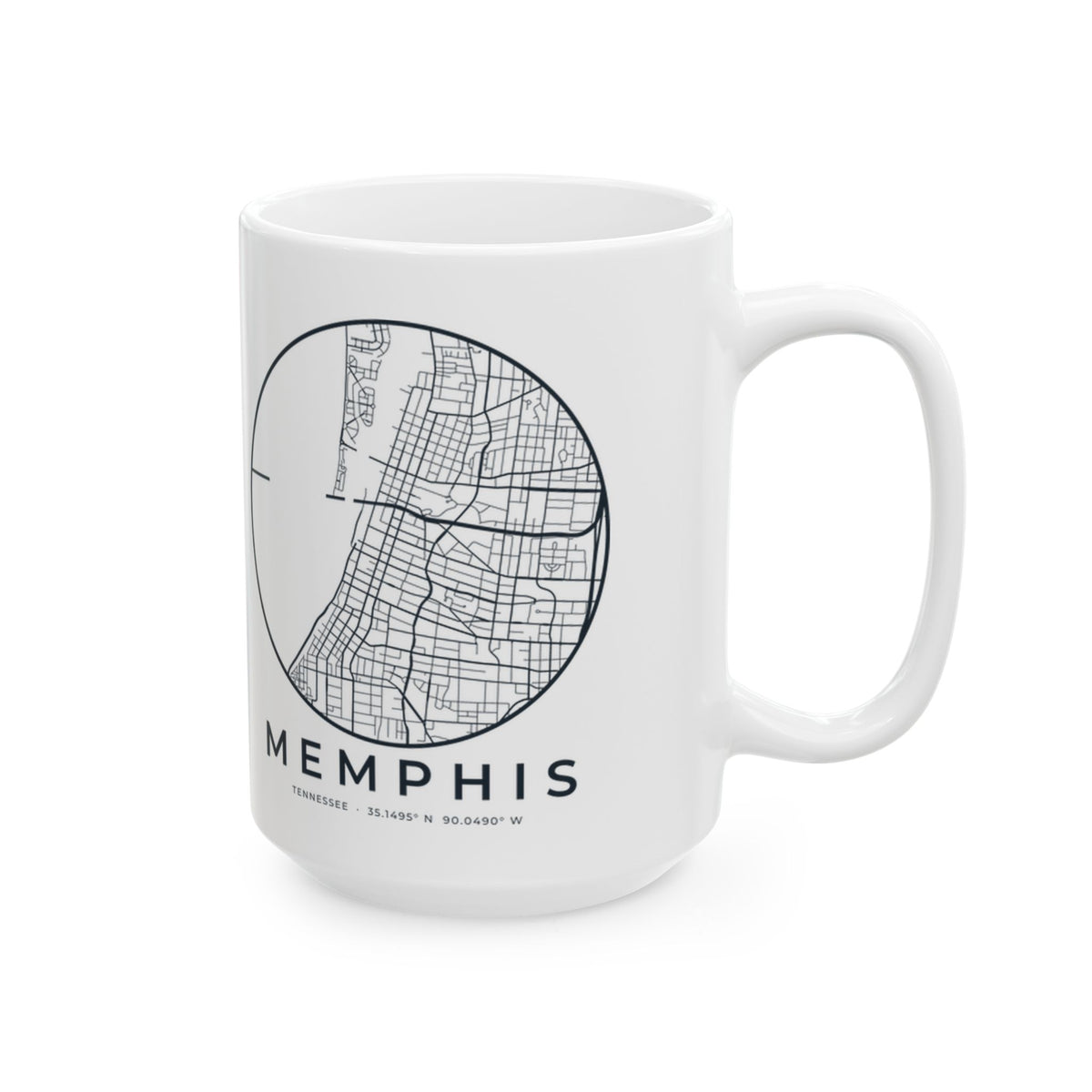 Memphis Street Map Mug