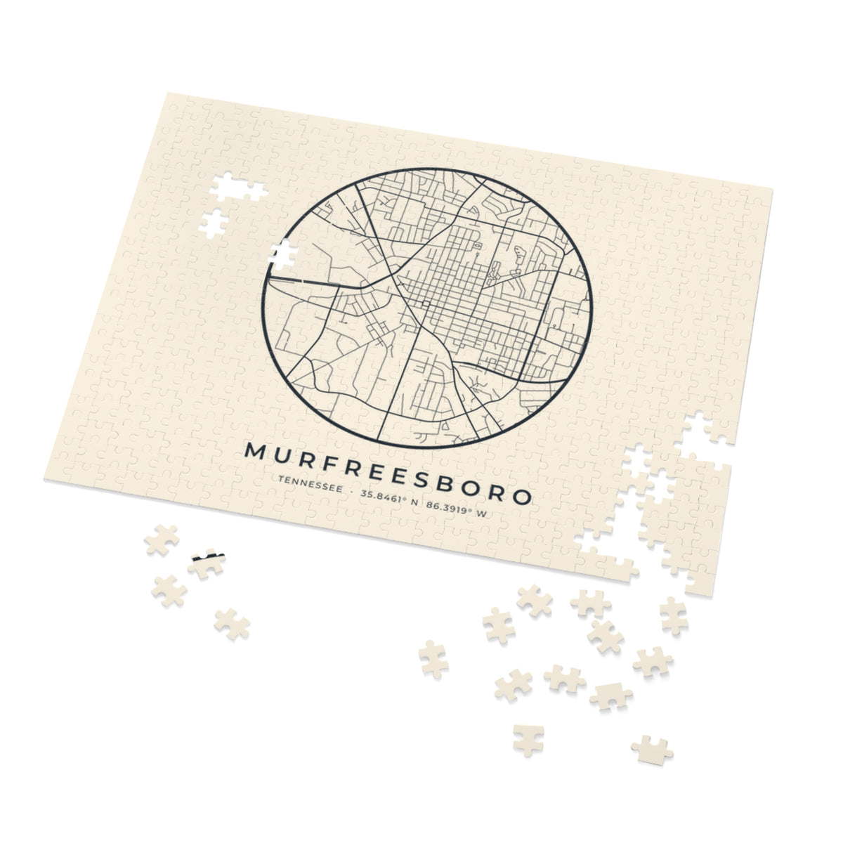 Murfreesboro Street Map Puzzle