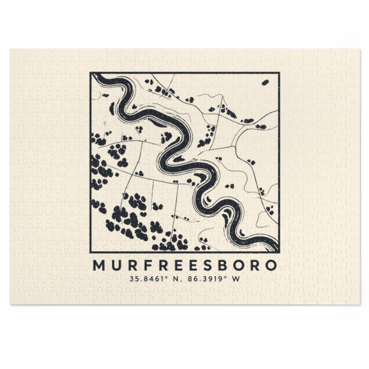 Murfreesboro Topo Map Puzzle
