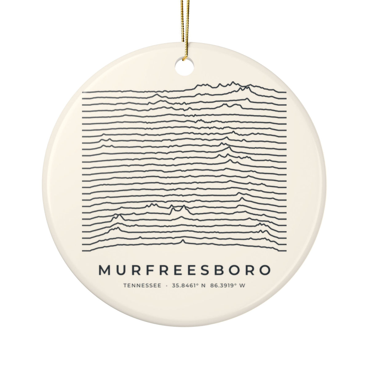 Murfreesboro Ridgeline Ornament
