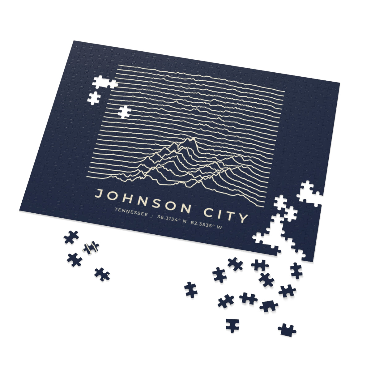 Johnson City Ridgeline Puzzle (Navy)