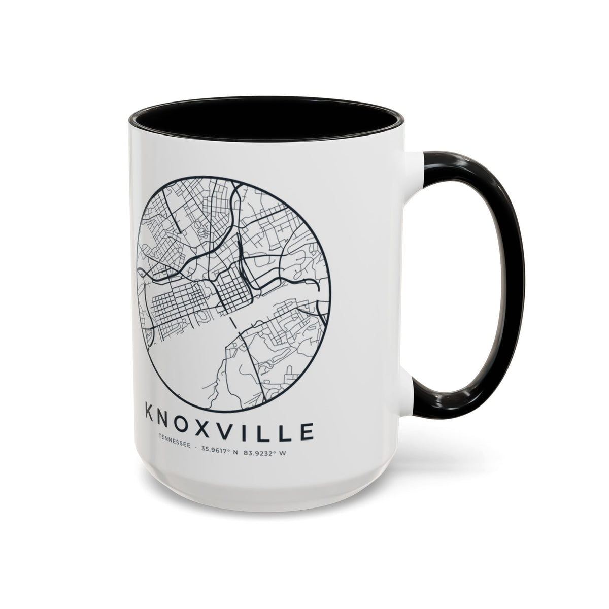 Knoxville Street Map Accent Mug