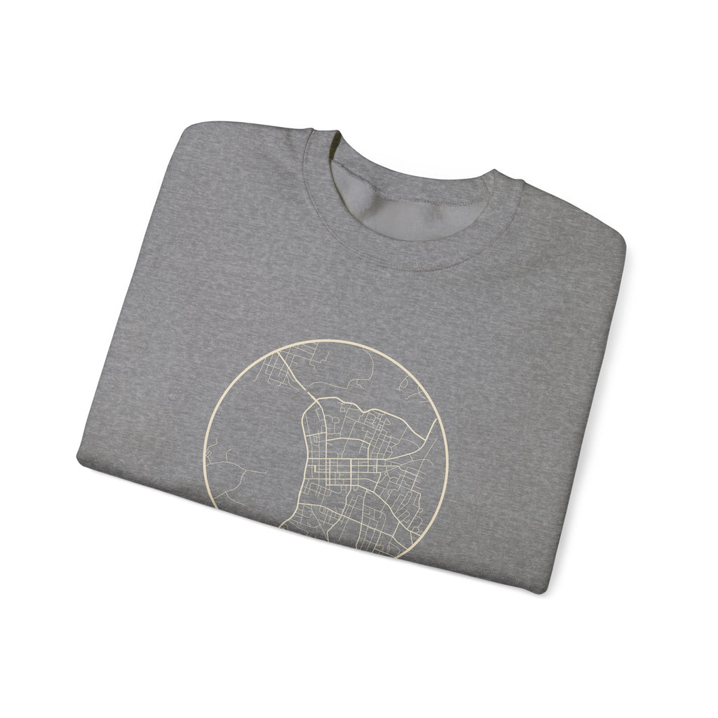 Clarksville Street Map Crewneck Sweatshirt