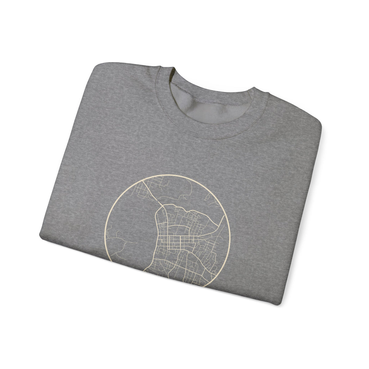 Clarksville Street Map Crewneck Sweatshirt