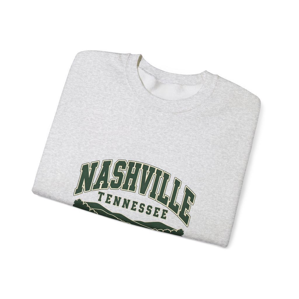Nashville Vintage Varsity Crewneck Sweatshirt
