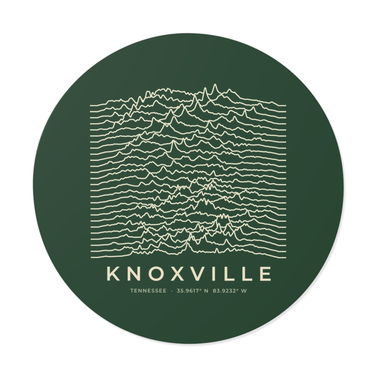 Knoxville Ridgeline Sticker (Forest Green)