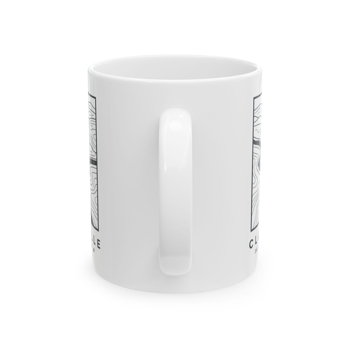 Clarksville Topo Map Mug