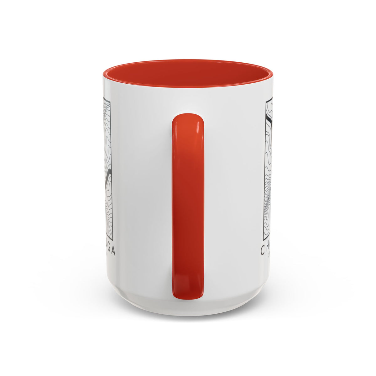 Chattanooga Topo Map Accent Mug