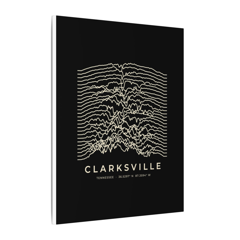 Clarksville Ridgeline Canvas Print (Black)