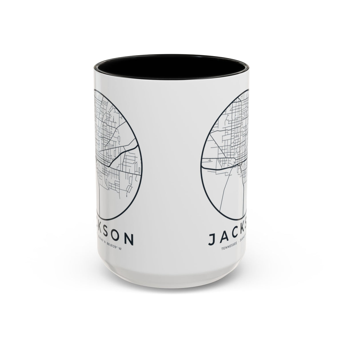 Jackson Street Map Accent Mug