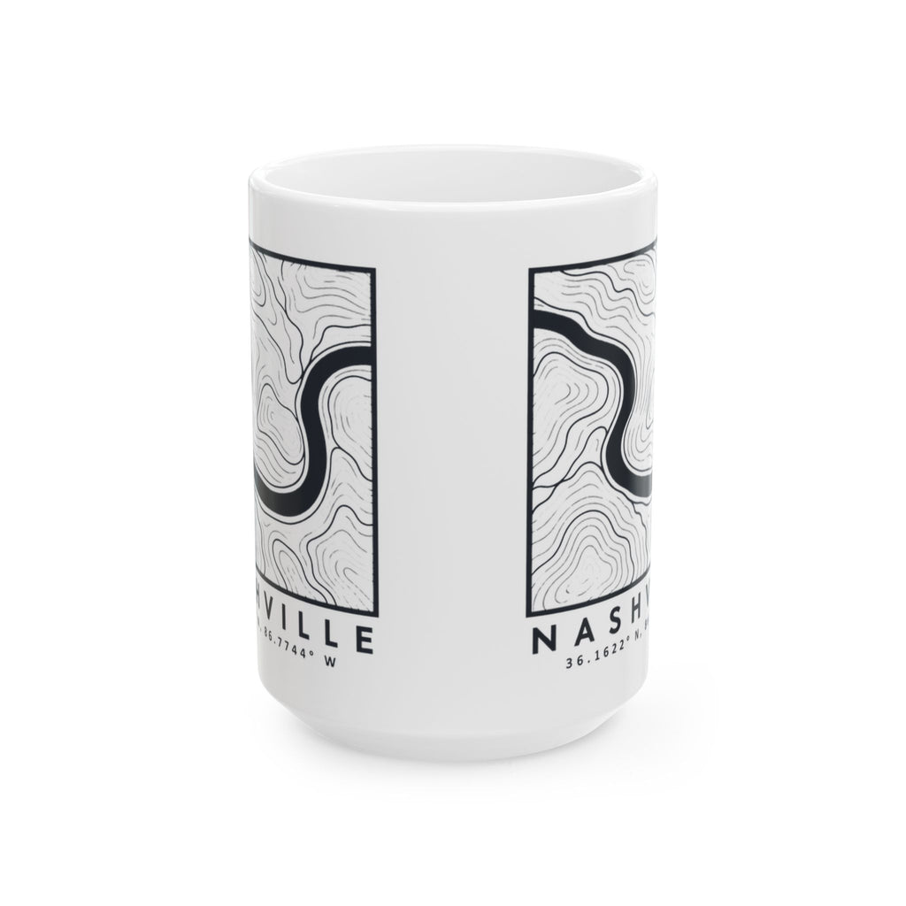 Nashville Topo Map Mug