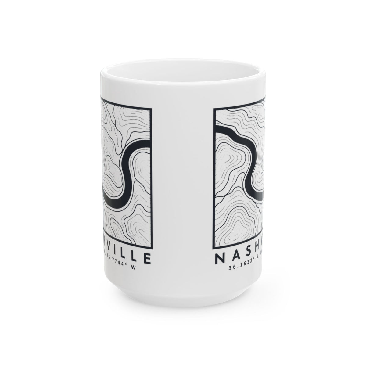 Nashville Topo Map Mug
