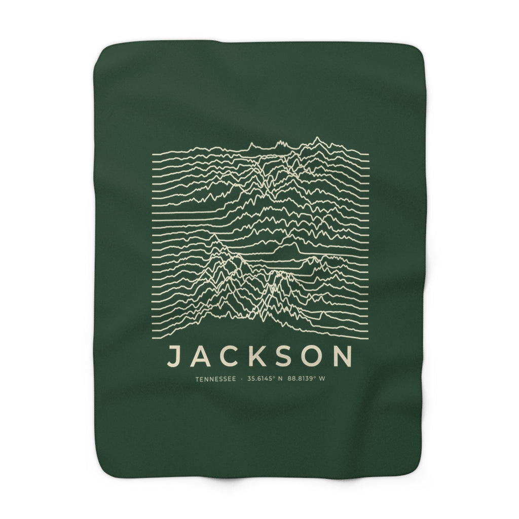 Jackson Ridgeline Sherpa Blanket (Forest Green)