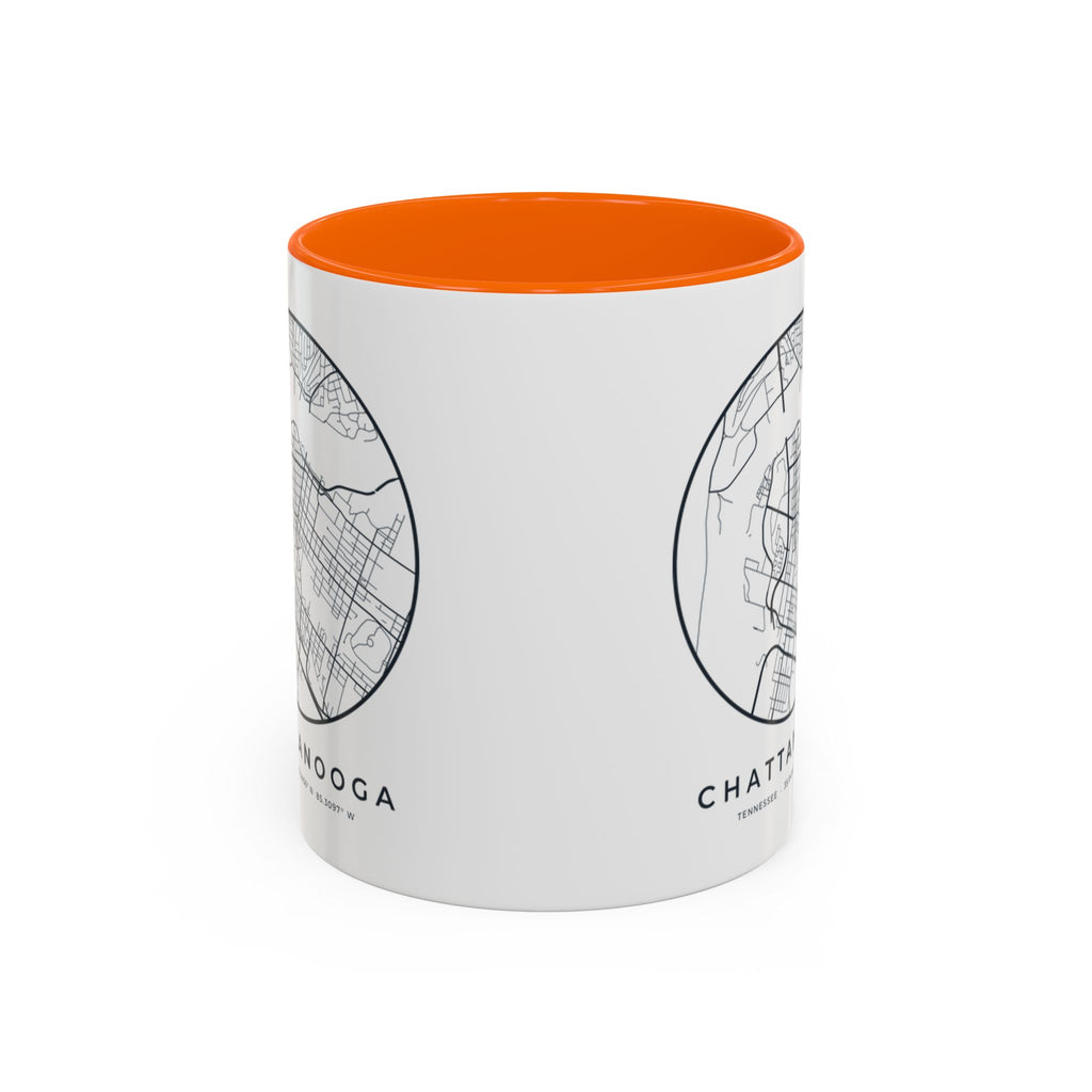Chattanooga Street Map Accent Mug