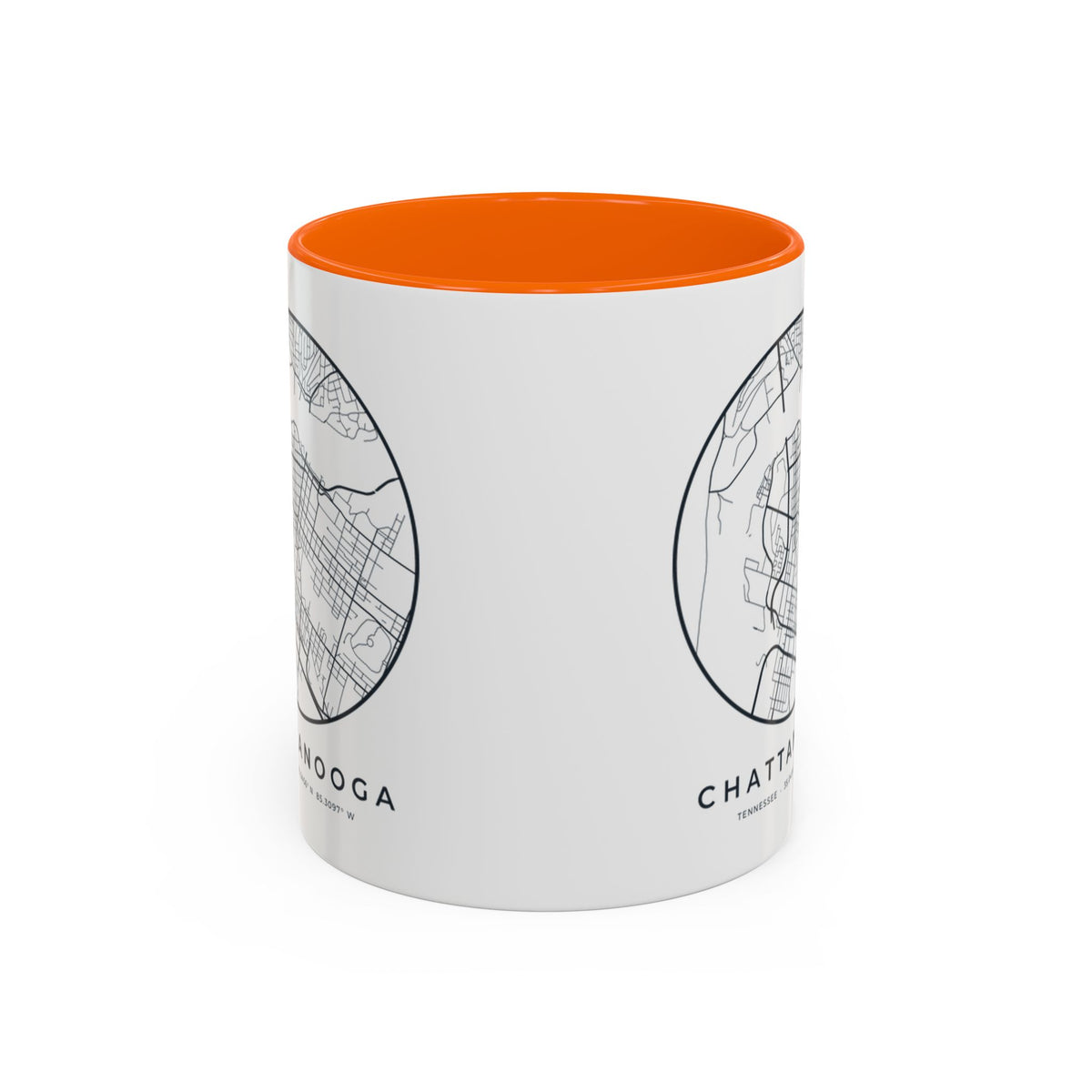 Chattanooga Street Map Accent Mug