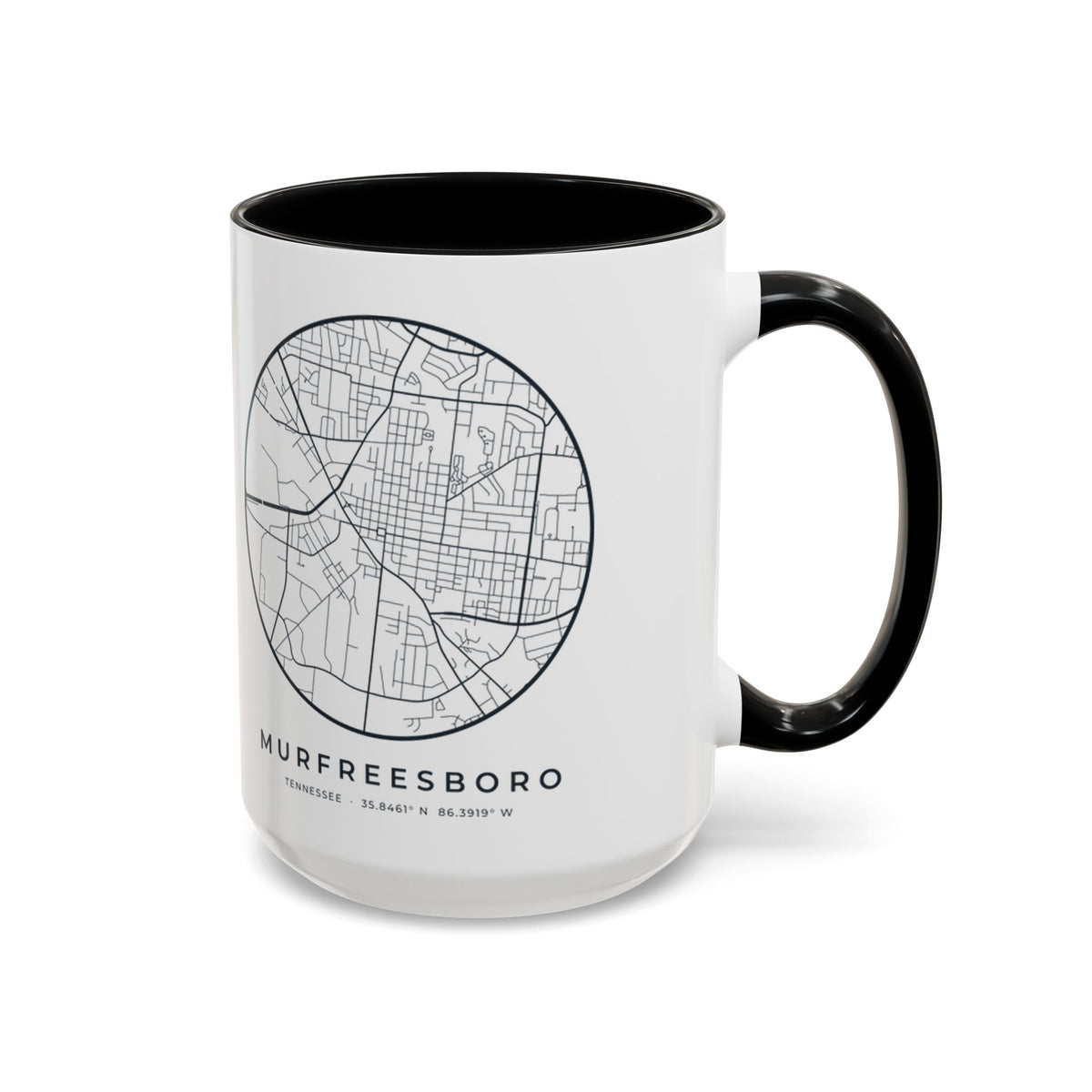 Murfreesboro Street Map Accent Mug