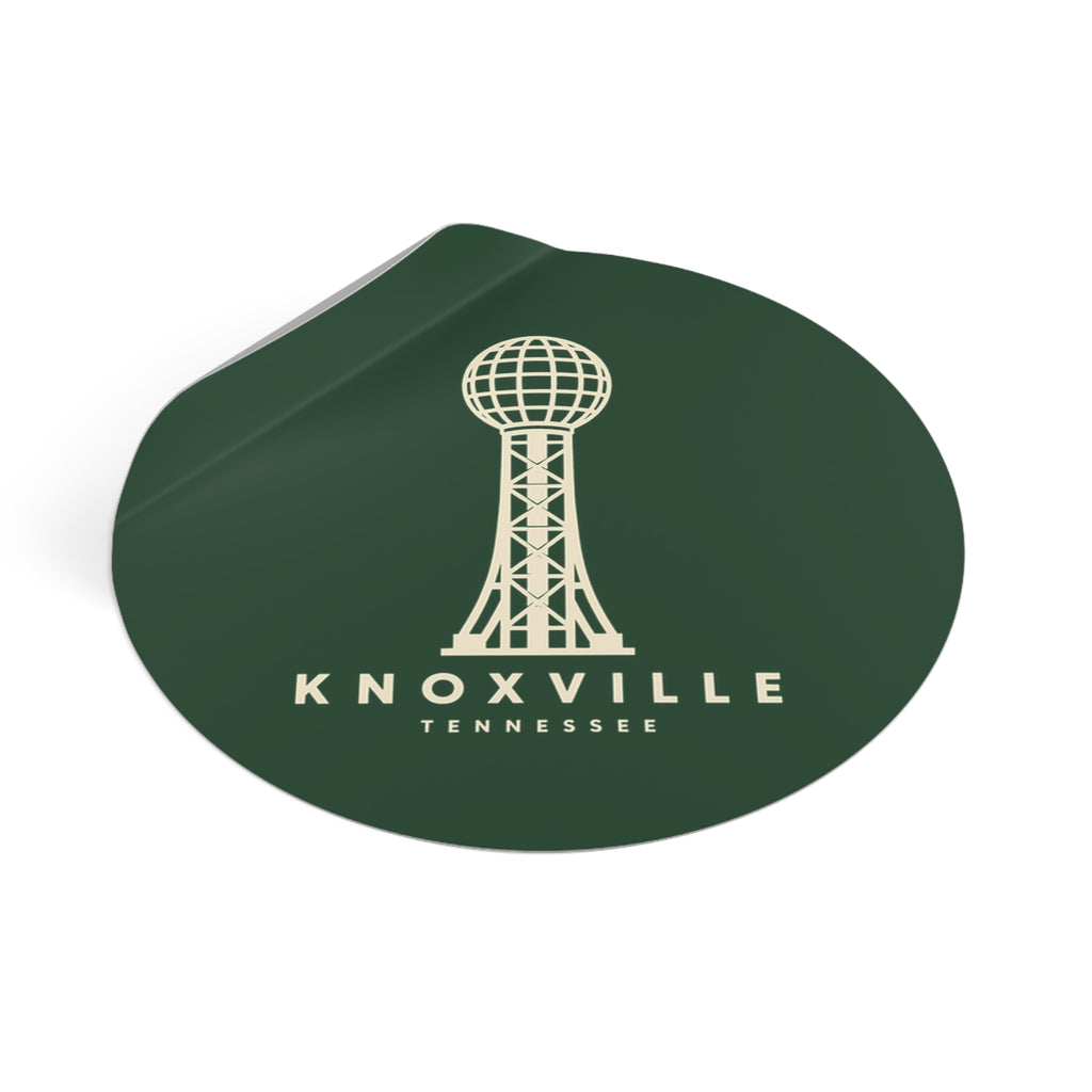 Knoxville Sunsphere Sticker (Forest Green)