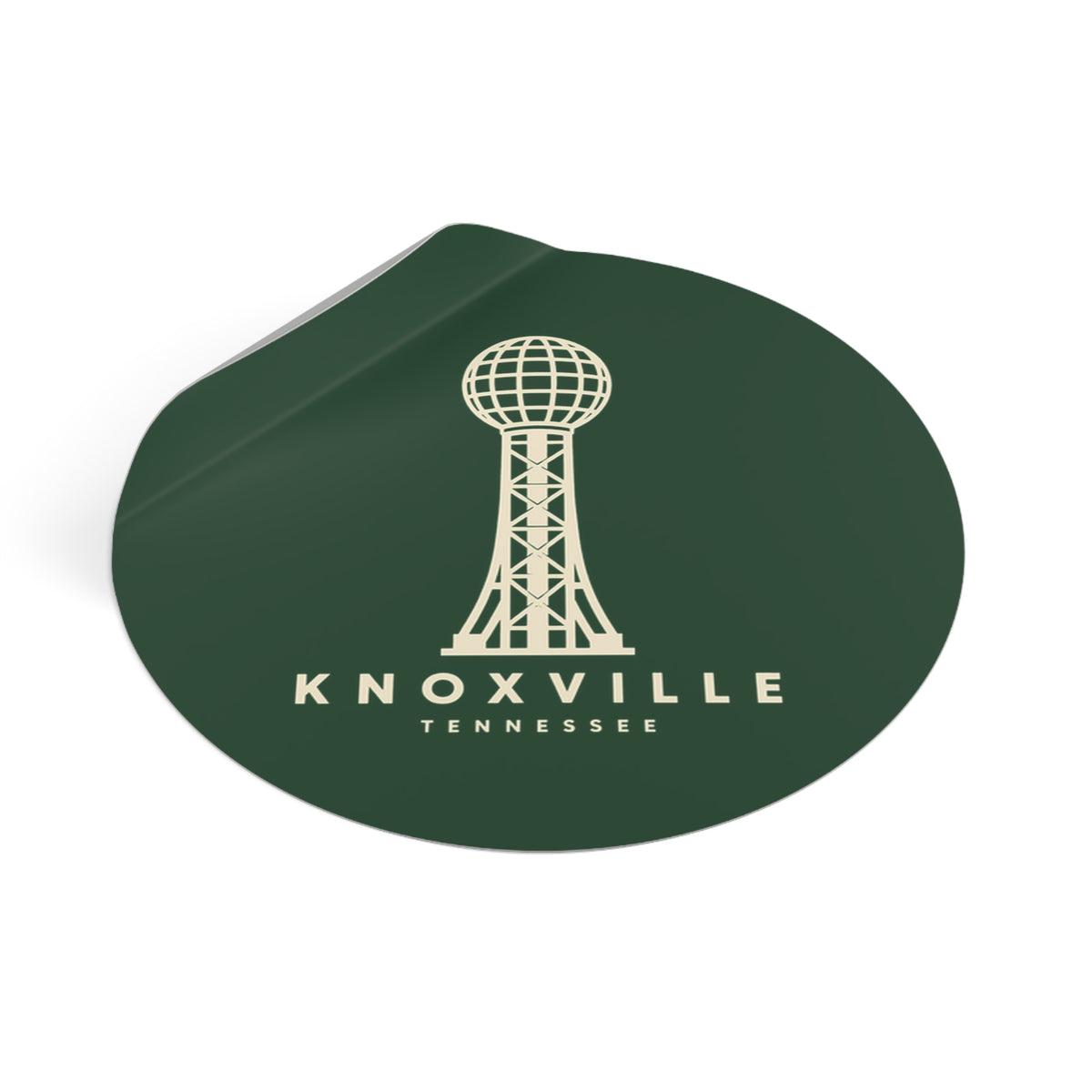 Knoxville Sunsphere Sticker (Forest Green)