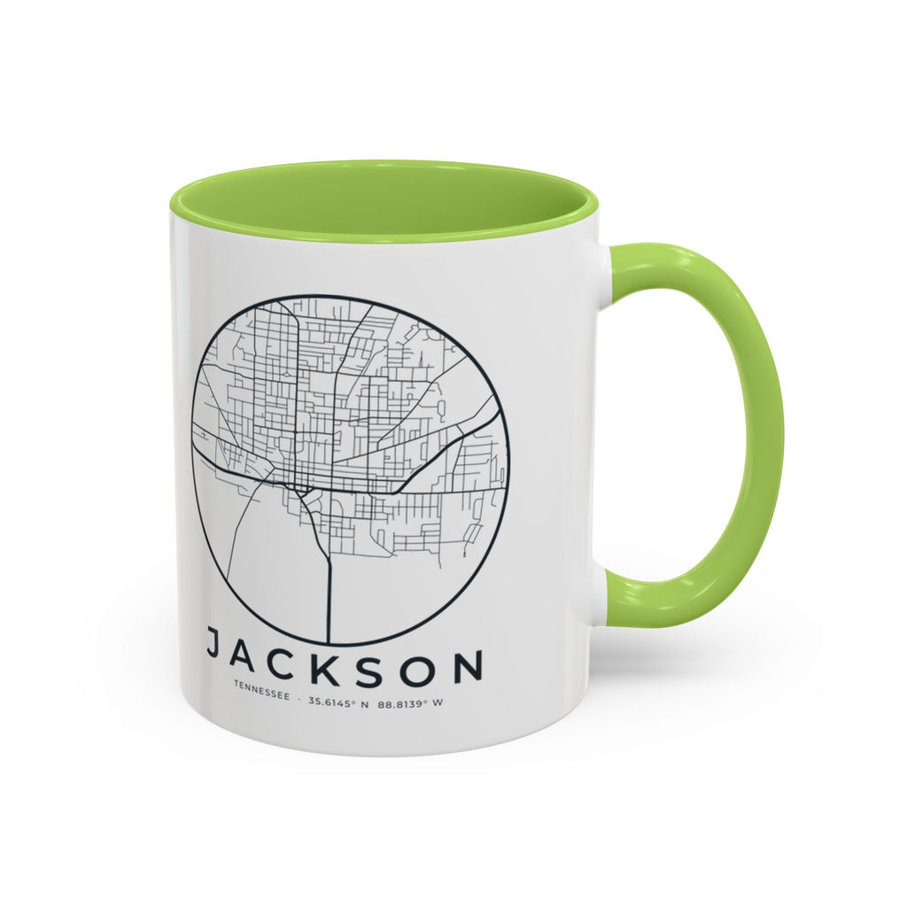 Jackson Street Map Accent Mug