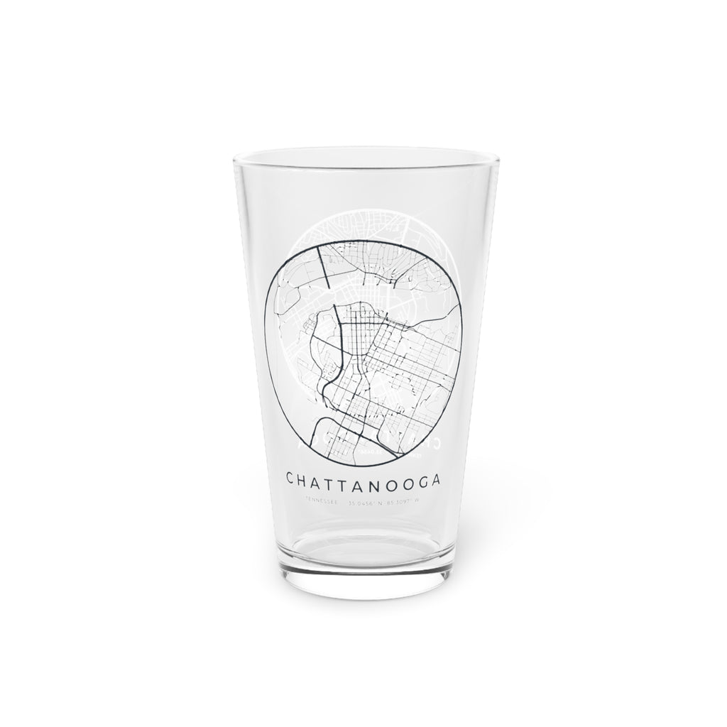 Chattanooga Street Map Pint Glass