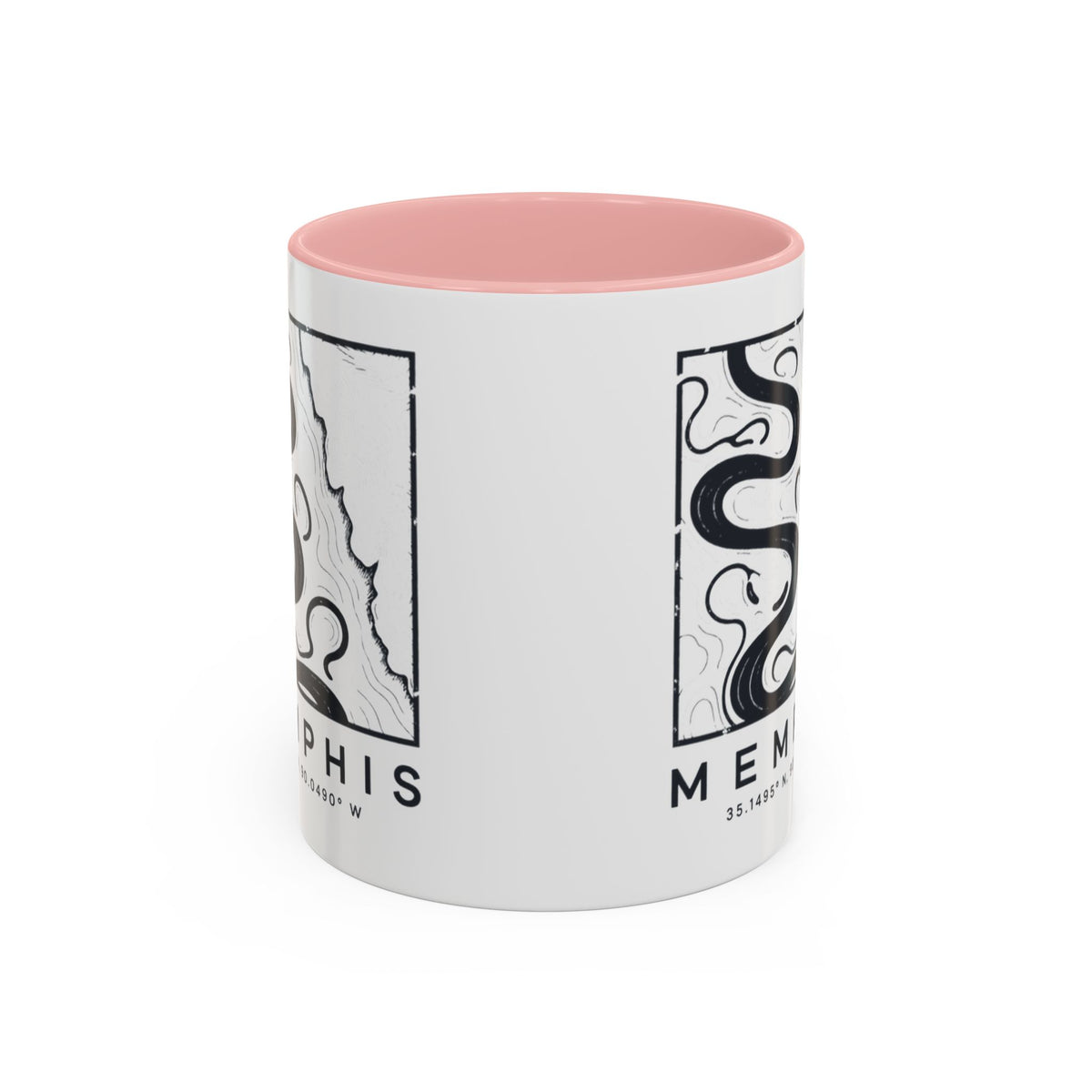 Memphis Topo Map Accent Mug