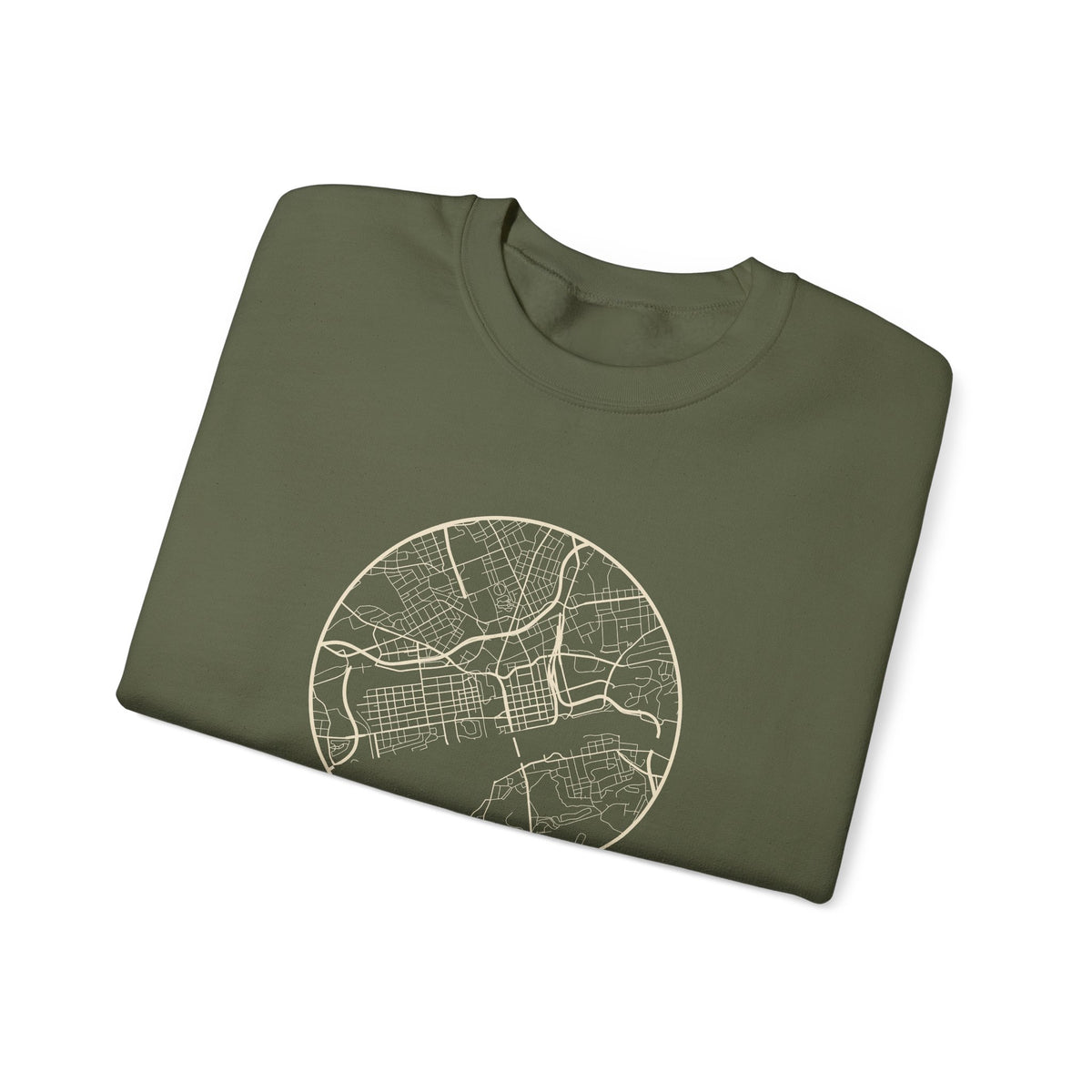 Knoxville Street Map Crewneck Sweatshirt