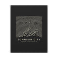 Johnson City Ridgeline Canvas Print (Black)