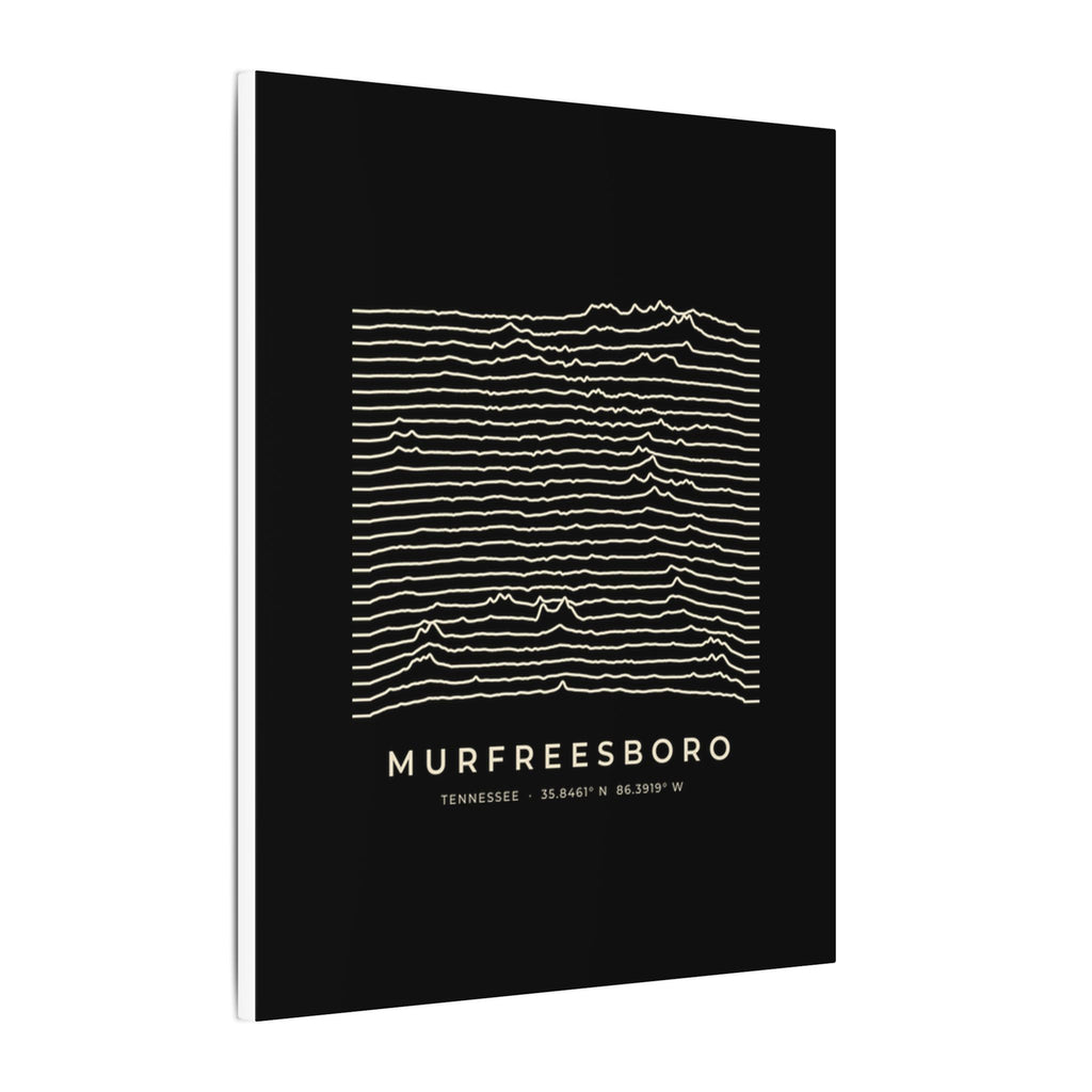 Murfreesboro Ridgeline Canvas Print (Black)