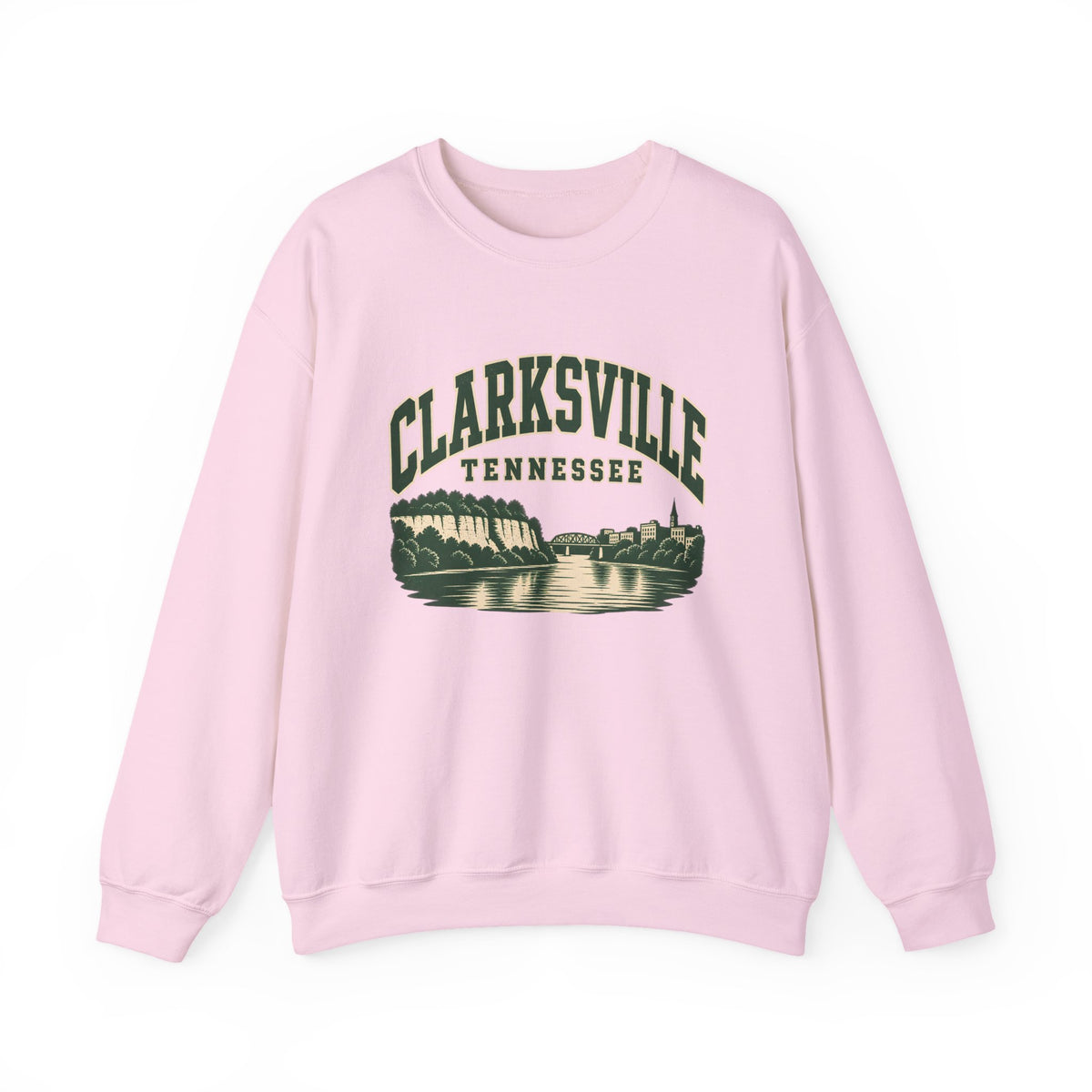Clarksville Vintage Varsity Crewneck Sweatshirt