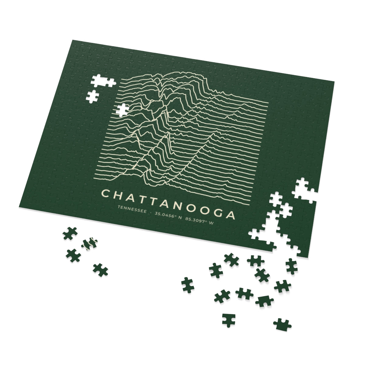 Chattanooga Ridgeline Puzzle (Forest Green)