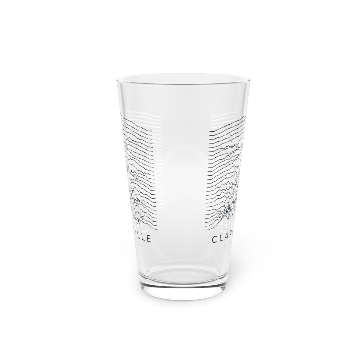 Clarksville Ridgeline Pint Glass